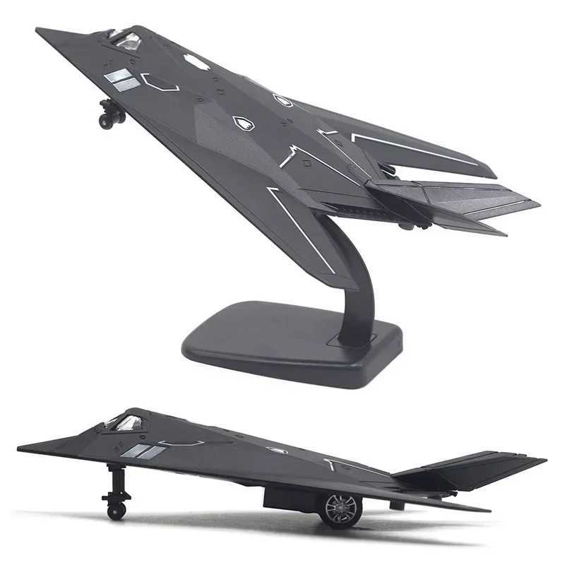 American Nighthawk F-117A stealth combat aircraft model simulation alloy Childrens toy gifts C251118