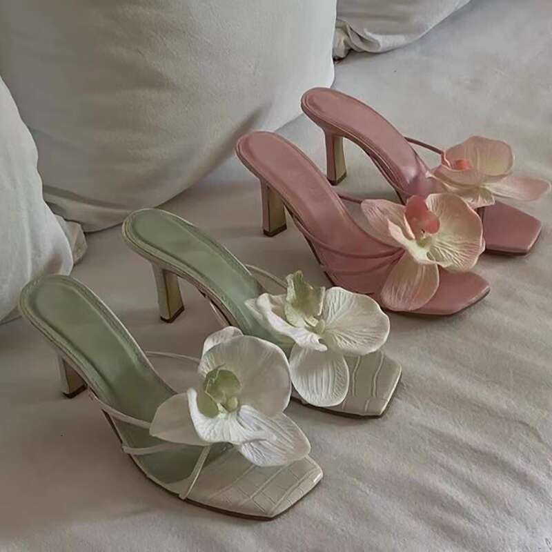 Elegant style red womens 2025 new wer clip toe heels summer with skirt wear high heeled sandals dh3138027