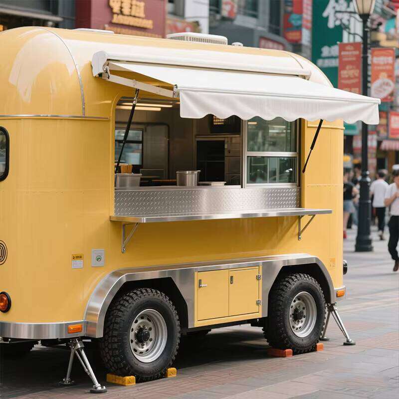 2025 High-Configuration Mobile Dining Car/Street Food Snack Car/Ice Cream Coffee Vending Car