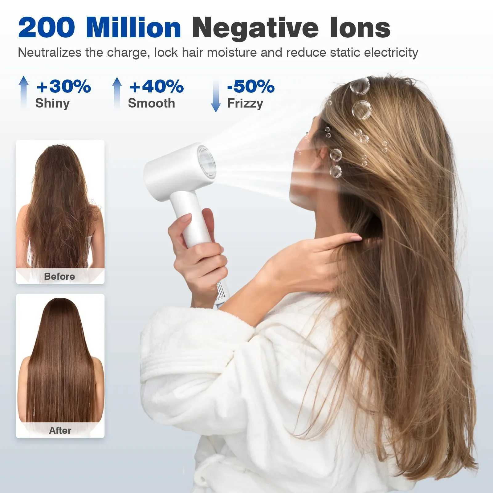 Savani 102000RPM Brushless Hair Dryer - Negative Ionic Fast Drying with Thermo-Control Low Noise Lightweight for HomeT251118
