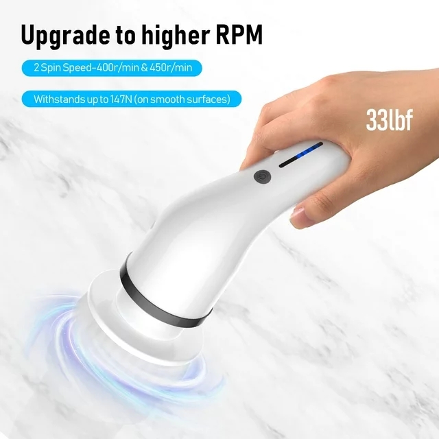 Electric Spin Scrubber, Cordless Bath Tub Power Scrubber 8in1, Deep Cleaning, Shower Cleaning Brush Household Tools for Bathroom & Tile Floor