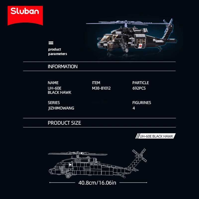 692PCS Military UH-60L Medical Rescue Aircraft Building Blocks Black Hawk Helicopter Model Bricks With Mini Dolls Kids Toy Gifts C251118