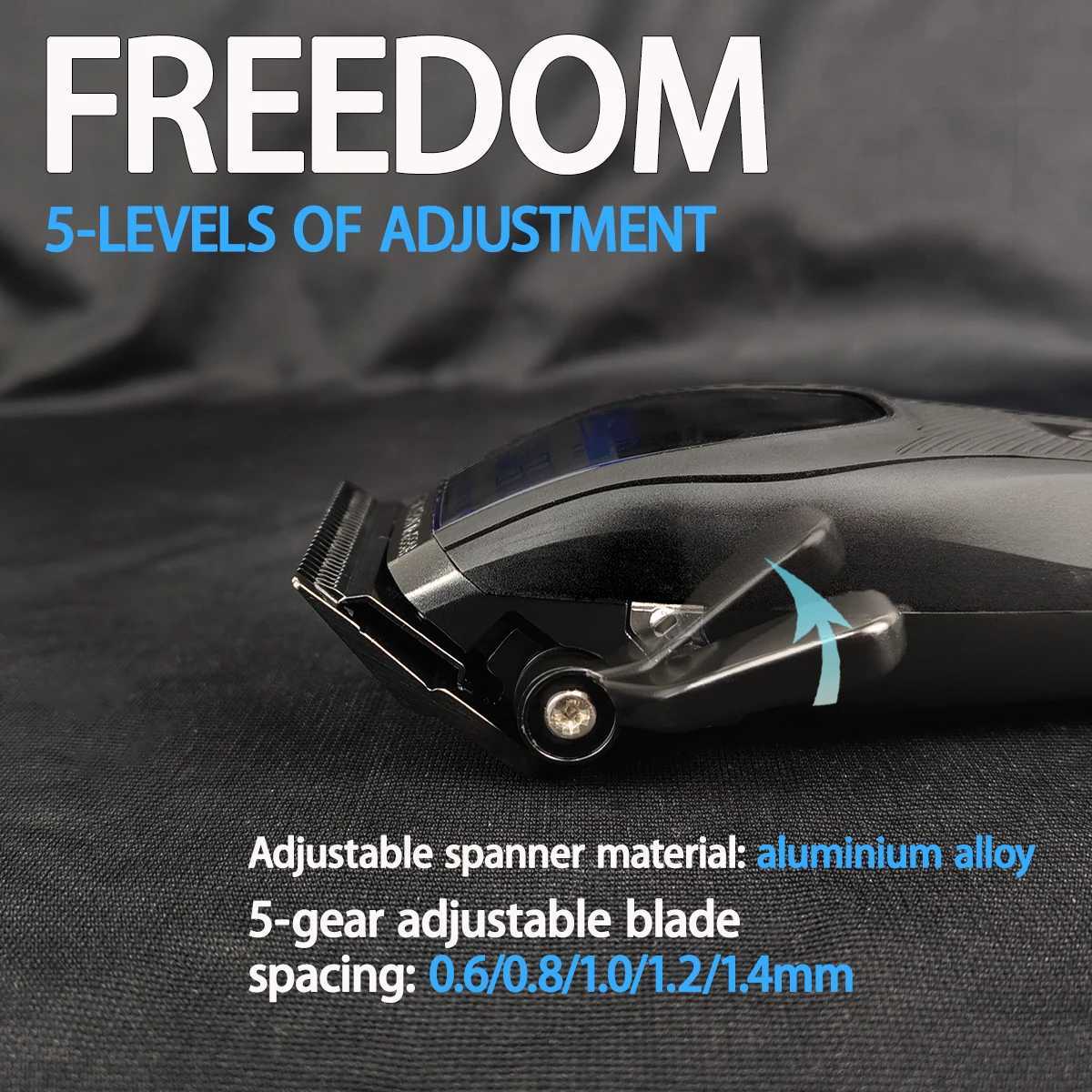 BRDCLIP 91688 Professional Mens Barber 8800RPM Magnetic Vector Motor High Power Barber TrimmerW250418