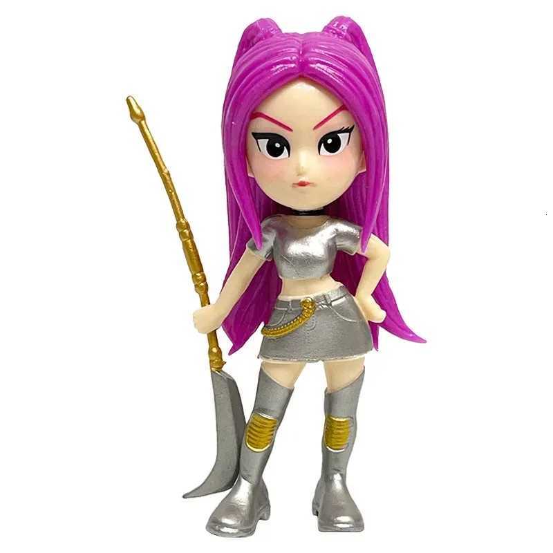 -6pcs/Set Kpop Demon Hunters Figure Toy Cartoon Rumi/Mira/Zoey Action Figure PVC Desktop Decoration Model Doll Toy Fans Gift X251118