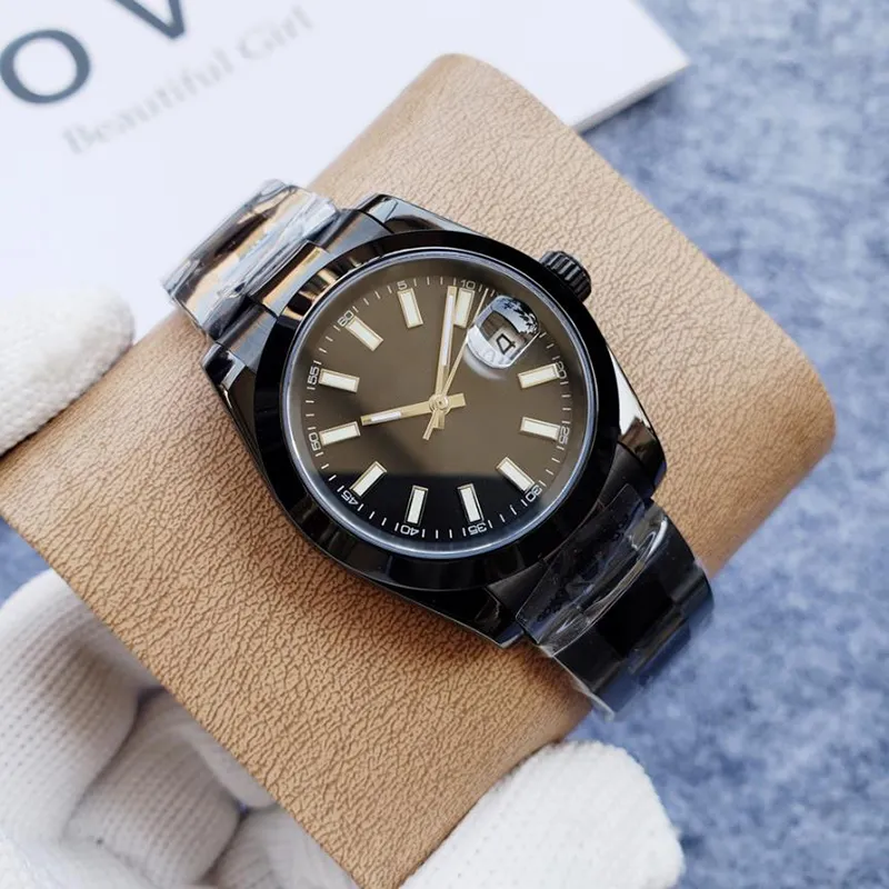 AAA Men's automatic mechanical watch: Sapphire glass 36MM stainless steel black dial Clasp Montre de luxe super luminescent waterproof sports watch