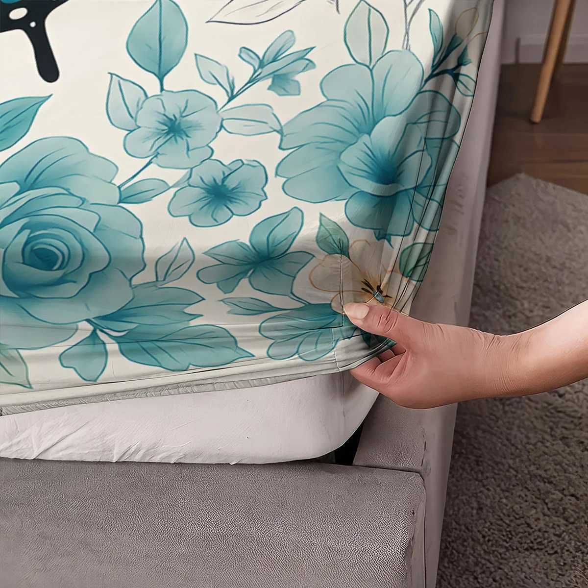 3pcs Dreamy Beautiful Butterfly Printed Coreless Bed Sheet Set in Multiple Size Comfortable Bed Cover Bedroom Bedding DecorationM251118