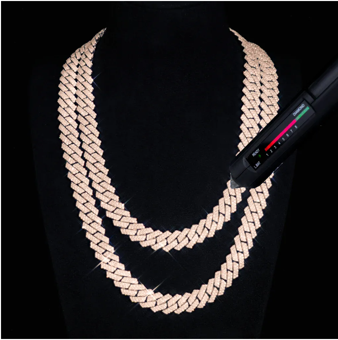 High-Quality Unisex Designer Cubic Zirconia Cuban Necklace & Bracelet - Hip Hop Style