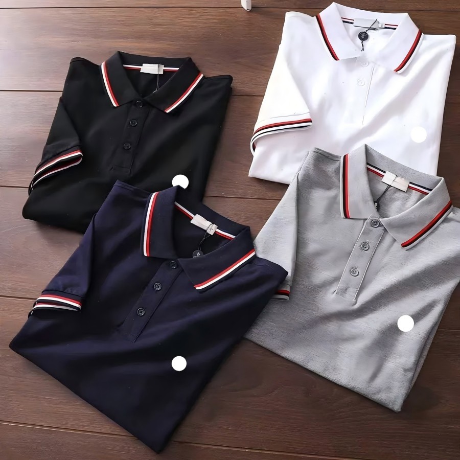 Polo Shirt Designer T shirts Polos Classic Casual Tee for Men and Boy Hight Quality 100% Cotton S - 4XL