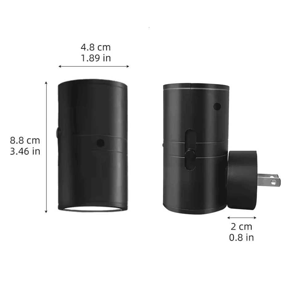 Night Light Plug Into Wall RGB/3 Color Dimmable Portable Socket LED Night Light EU Plug-In Bedside Lamp Room Corridor Home Decor M251118