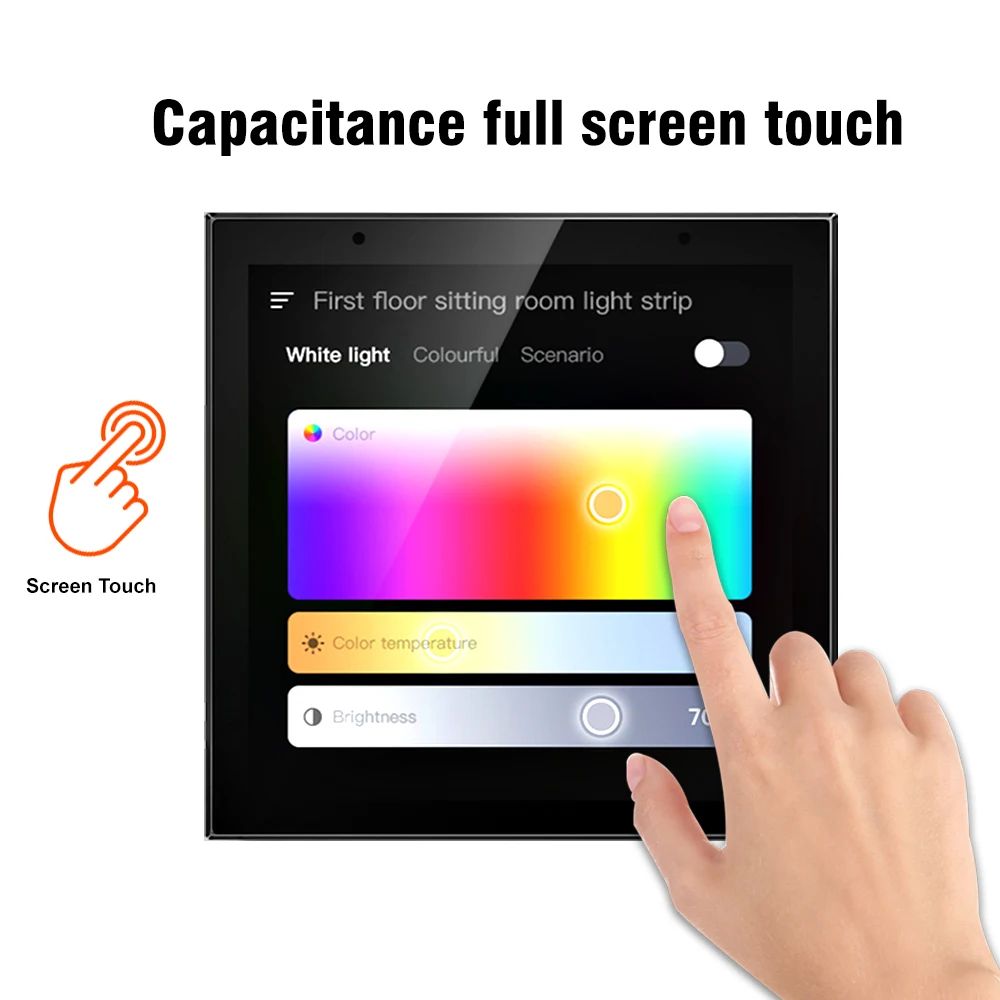 Anjielo Smart Home Central Control Panel with 4-Inch IPS Display and Capacitive Touch Screen