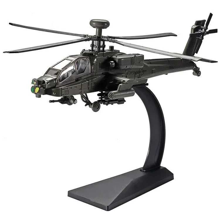 1/32 Scale Apache Helicopter Diecast Alloy Model Collectable Toy Gifts / Collection / Children C251118