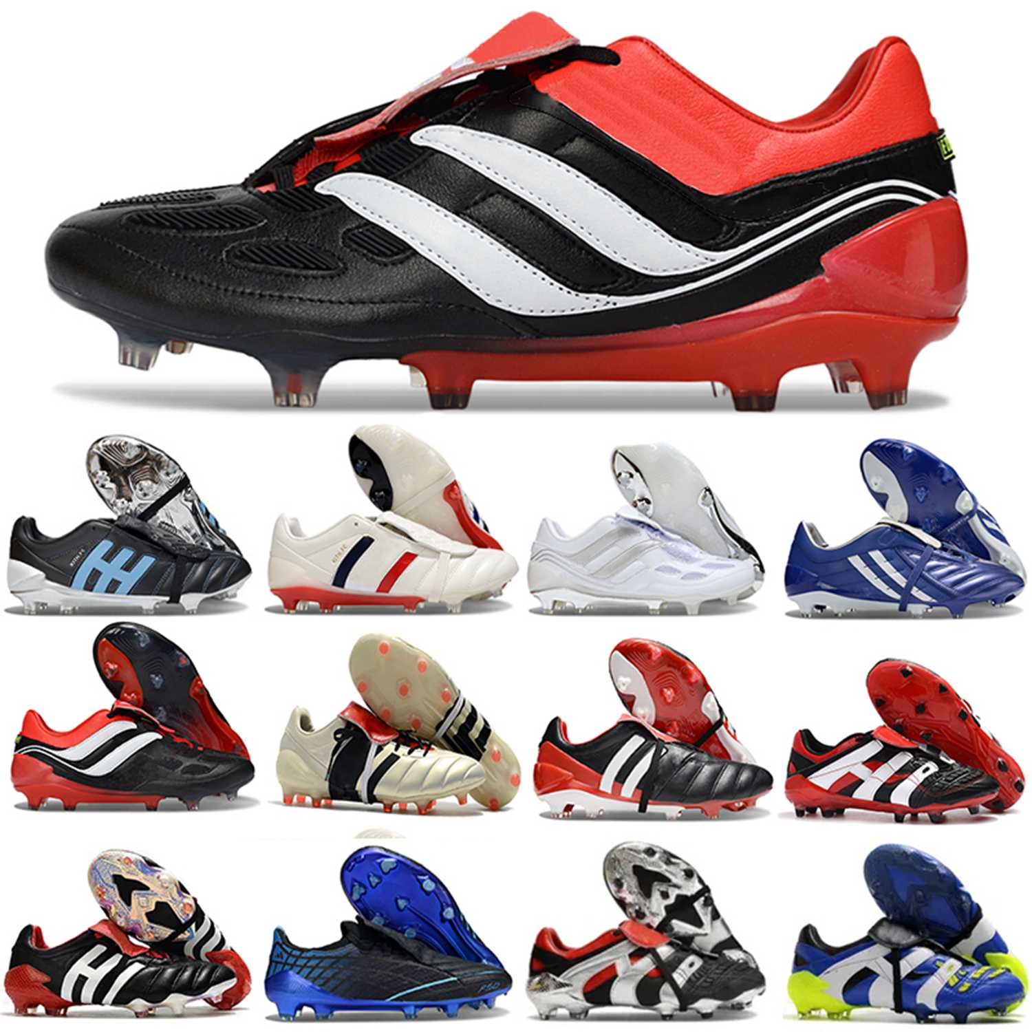 Mens Football Boots Predatro Mutator Mania 20 Tormentor Beckham Accelerator Precision Mania Accuracy.1 Soccer Shoes Outdoor Elite Cleats