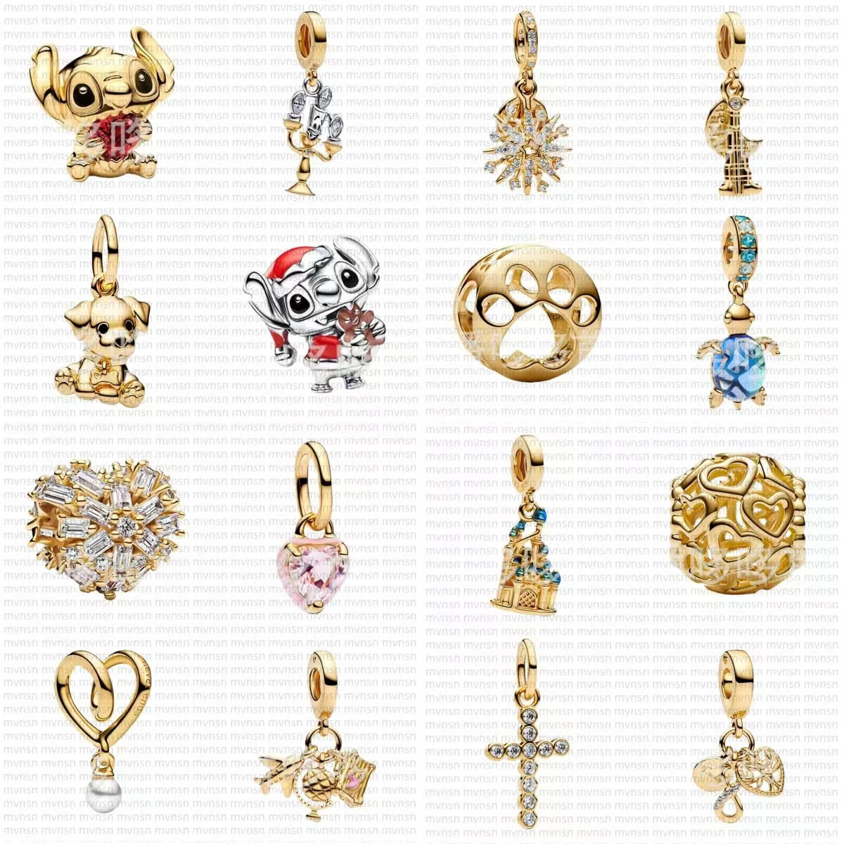 NEW Charms Stitchs Holiday Charm with box jewelry for women high quality 925 Silver gold Charms Pendant Fit Bracelet Necklace designer luxury party Christmas Gifts