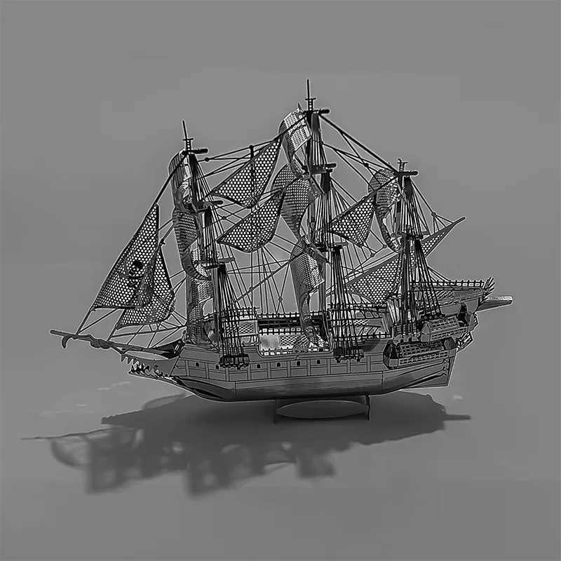 Corsair 3D Metal Puzzle Pirate Boat Assembly Model Laser Cutting Jigsaw Puzzle Toys For Kids Adult C251118