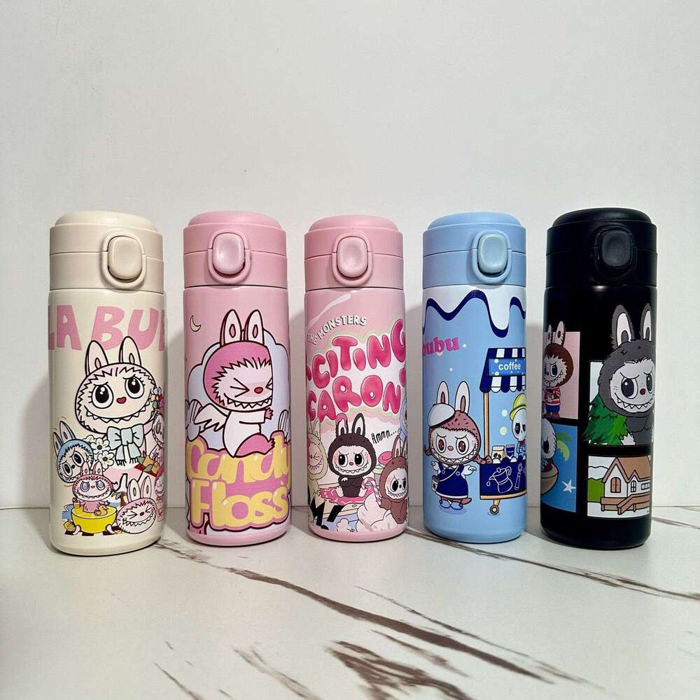 Daily Necessities Cute Cartoon Insulated 304 Stainless Steel Labubu Pea Cup 61c1 22c