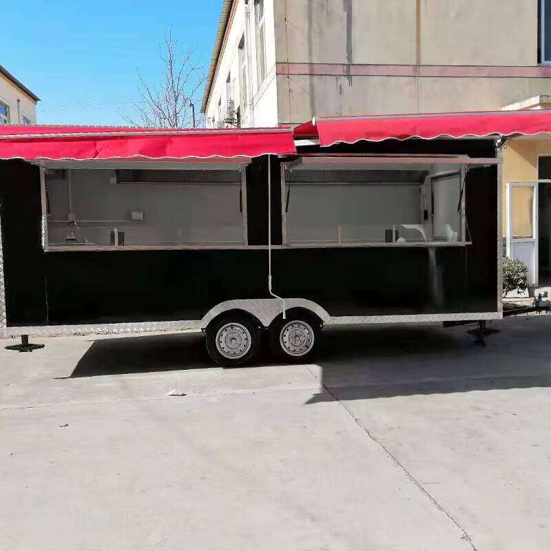 High-Quality Mobile Food Truck with Stainless Steel Interior for Hygienic Food Preparation