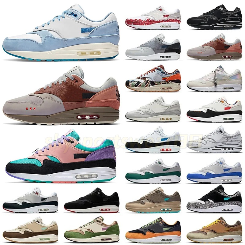 2025 free delivery designer shoes 1 87 men women patta waves black monarch baroque brown saturn gold wheat treeline mens running sneakers sports trainers 36-45 P18