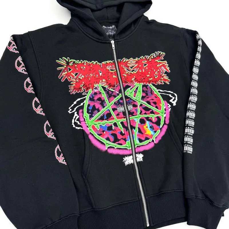 New Men KEN CARSON A Great Chaos actual hate Tour Pullover Hoodies Hoody Hooded Sweatshirts velvet Cotton Thick Fleece US N313 X251118