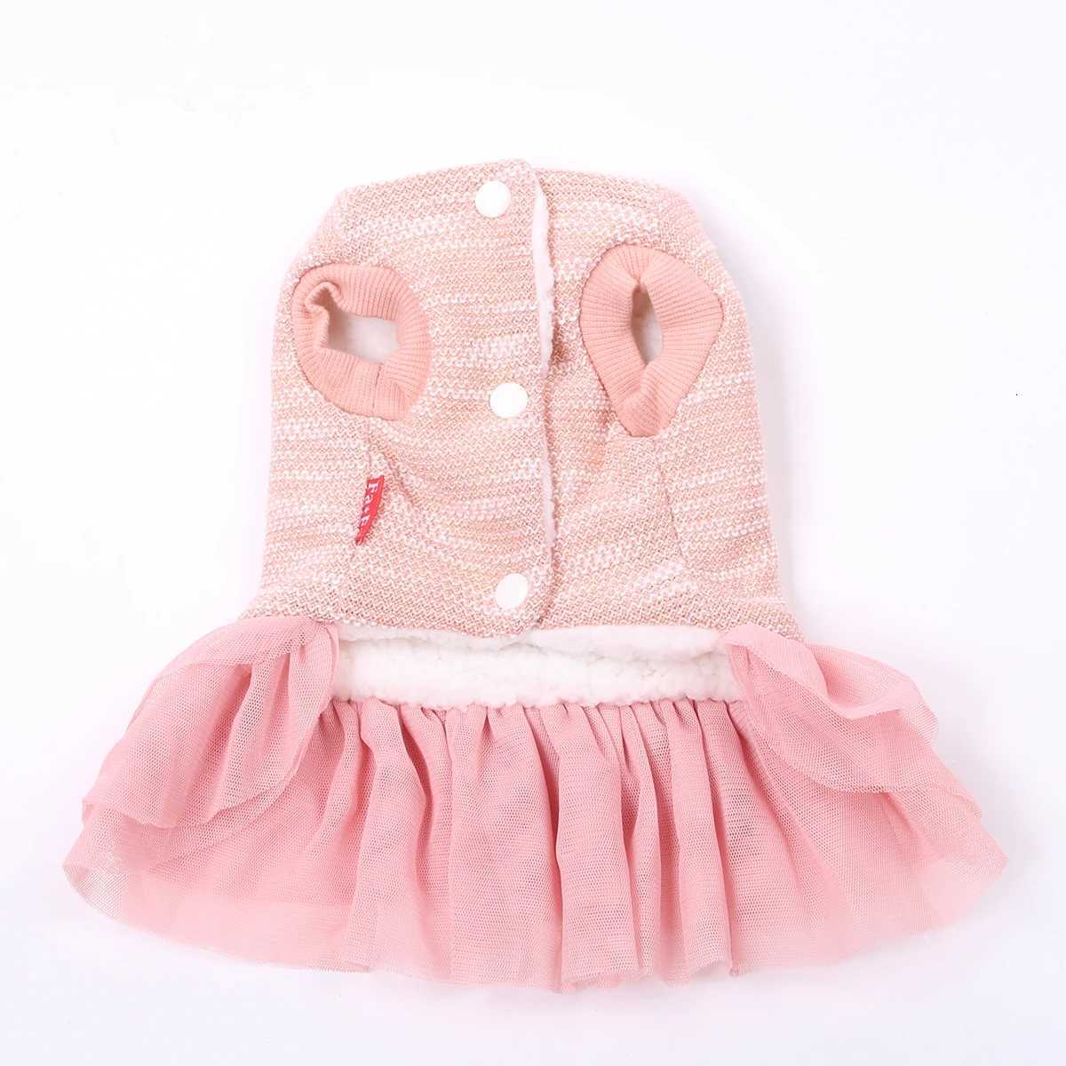 luxery Princess Dog Cat Dress Coat Rose Bows Design Pet Puppy Skirt Autumn/Winter Clothes Outfit Sizes 5 Colours