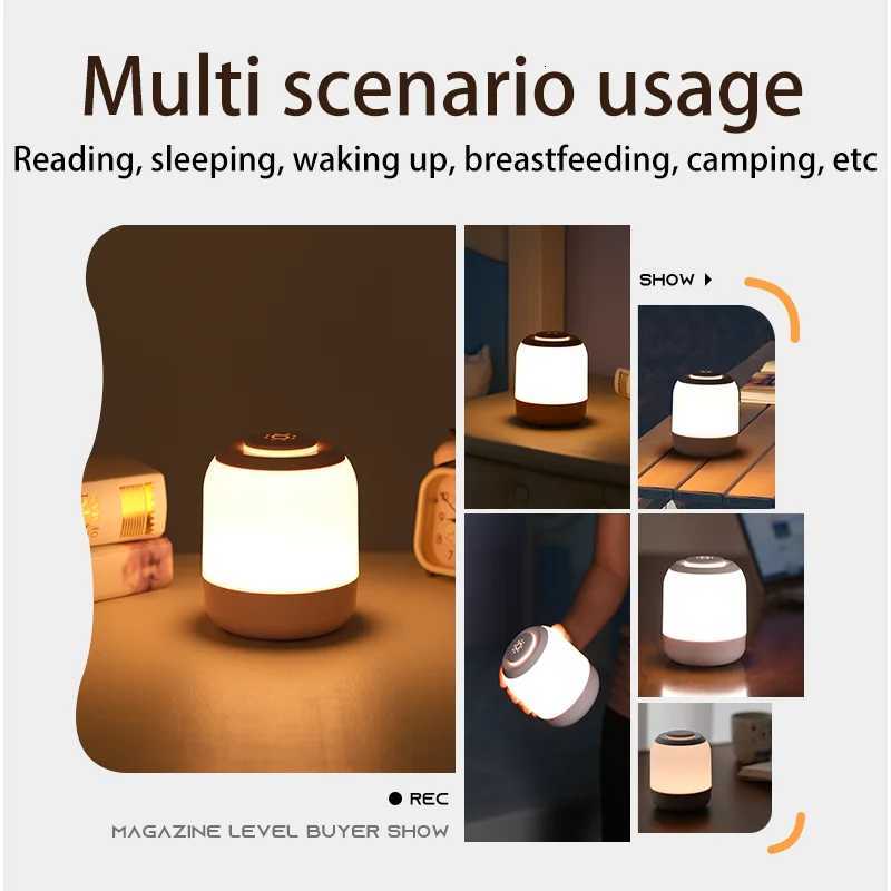 LED Touch Lamp Night Light Table Lamp Bedside Lamp Bedroom Lamp with Touch Sensor Portable Desk Lamp Light for Kids Gifts led M251118