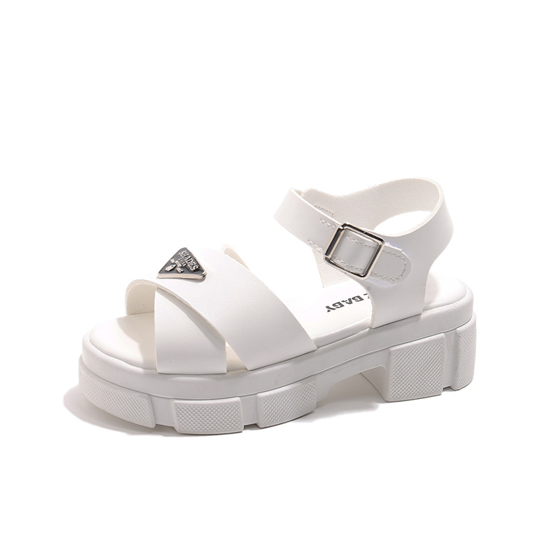 free Shipping Childrens Crossing Designer Thick soled sandals beach shoes Children clothing (7-12 years old) children clothing 2025