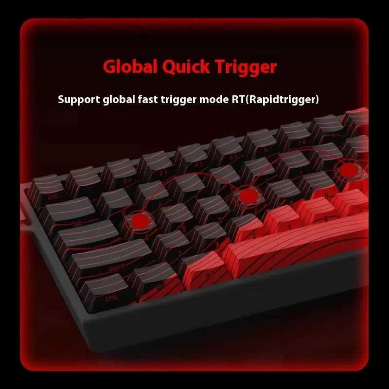 MADLIONS MAD 60/68HE Gaming Magnetic Switch Keyboard Wired Network Driver Customization 8K 61/68 Return RT Adjustable Keyboard Hot Switch z250418