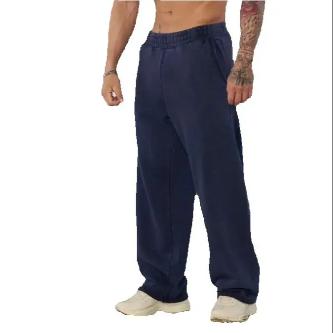 Fashion Sports Straight Pants Jogger Leisure Fitness Training Loose Trousers Men Hip Hop Casual Pure Color Casual Spring Autumn Bottoms XXL