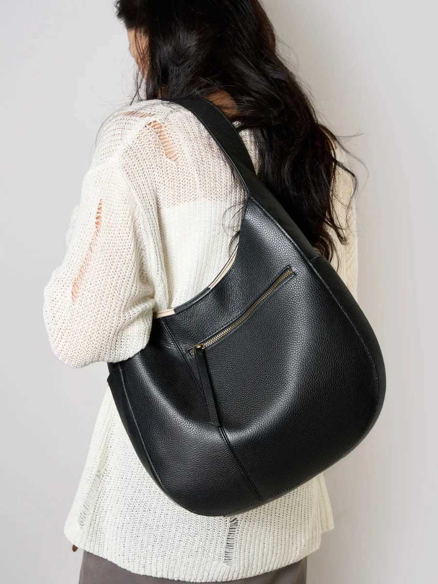 YANATARI underarm cowhide Genuine leather bag Soft Leather Large Capacity minimalist handbag luxury high quality shoulder bagW251118