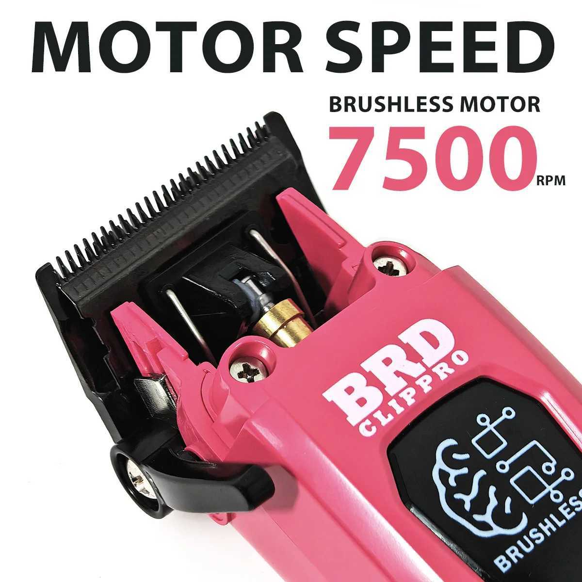 BRDCLIP 106B professional brushless motor hair clipper 7500RPM electric cordless trimmer ultra-thin sports men with baseW250418