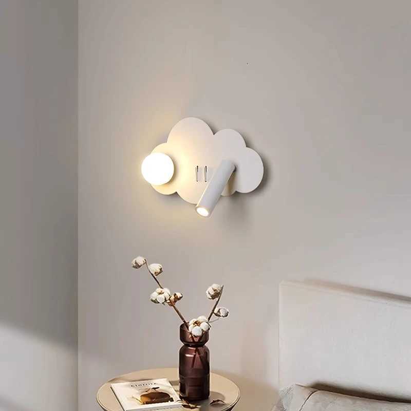 Cloud wall lamp Nordic ins wind minimalist bedside lamp modern minimalist boys and girls childrens room bedroom wall lamp M251118