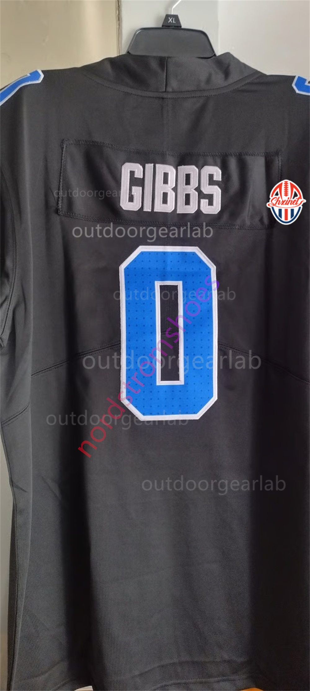 custom 0 Gibbs 2025 Football Jersey 14 Amon-Ra St. Brown Jahmyr Jack Campbell Barry Sanders Jared Goff Jeff Okudah Johnson Ncaaajerseys