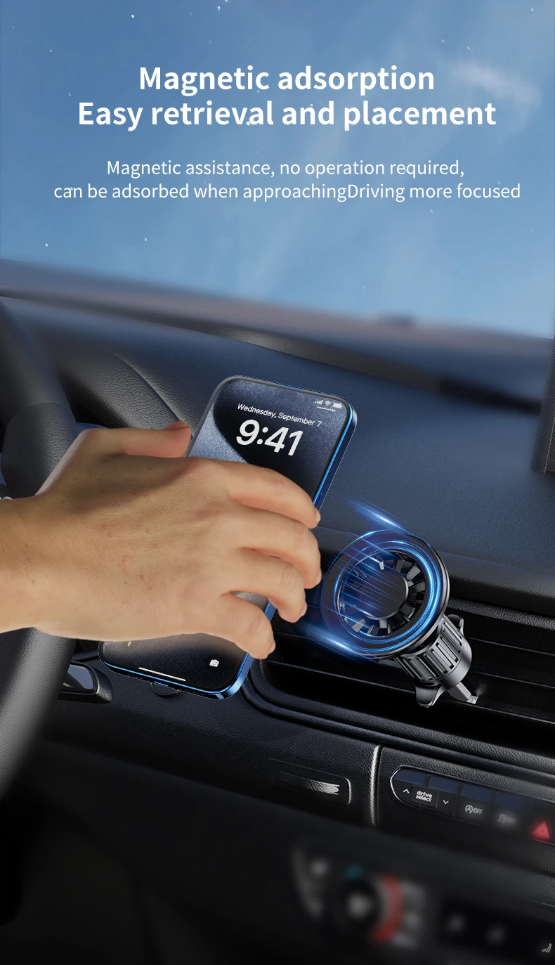 ph05 Magnetic Sucker Car Phone Air Vent Holder Stand Magnet Car Dashboard Mount GPS Mobile Cell Support Bracket