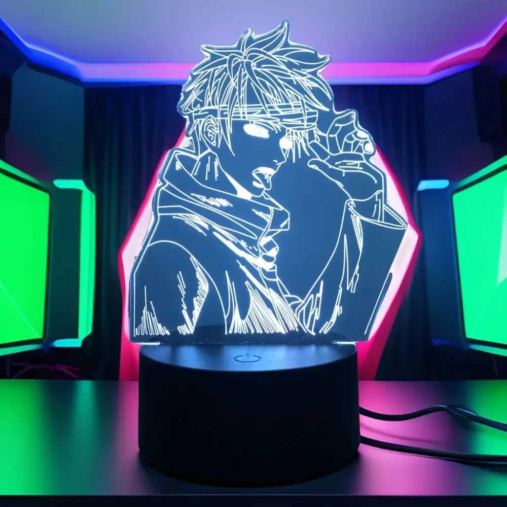 3D Anime Lamp Jujutsu Kaisen Led Night Light RGB Table Lamps Satoru Gojo Action Figure Kids Bedroom Desk Home Decor Friend Gifts M251118