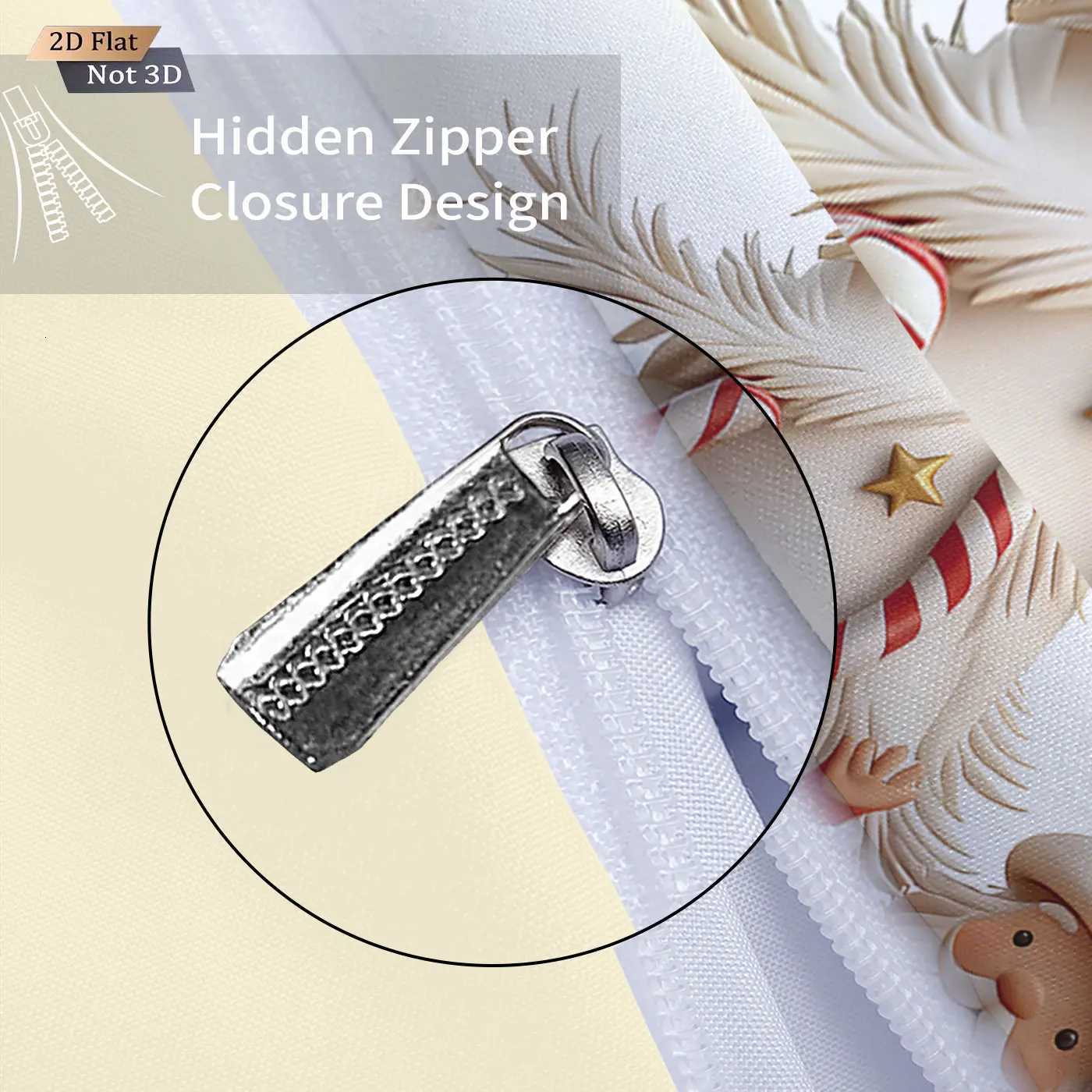 3pcs cartoon Christmas tree print coreless duvet set multi size bedroom dormitory bedding holiday decoration machine washableM251118