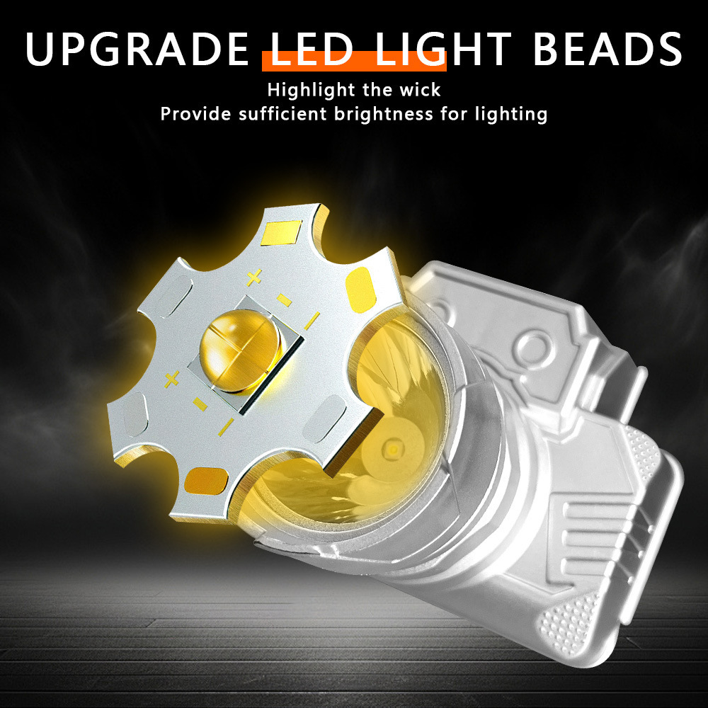 Strong Light led lights Headlight Lighting Long-Range Light Super Bright Outdoor Fishing USB Rechargeable Mining Lamp free shipping
