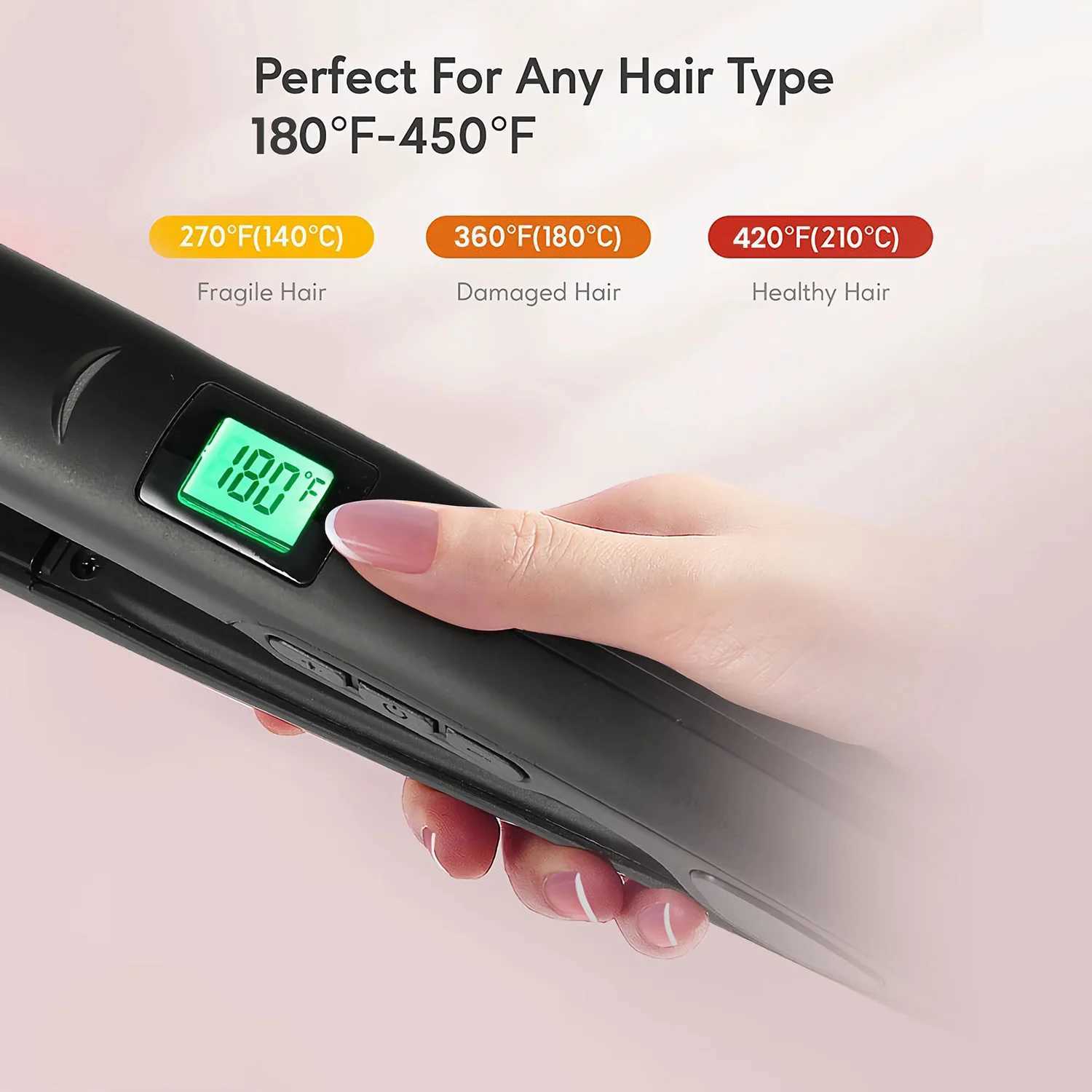 KIPOZI 2025 New Electric Hair Brushes Professional Brush Hair Comb for Women Hair Straightener Brush Curler Hairbrush Iron W250610