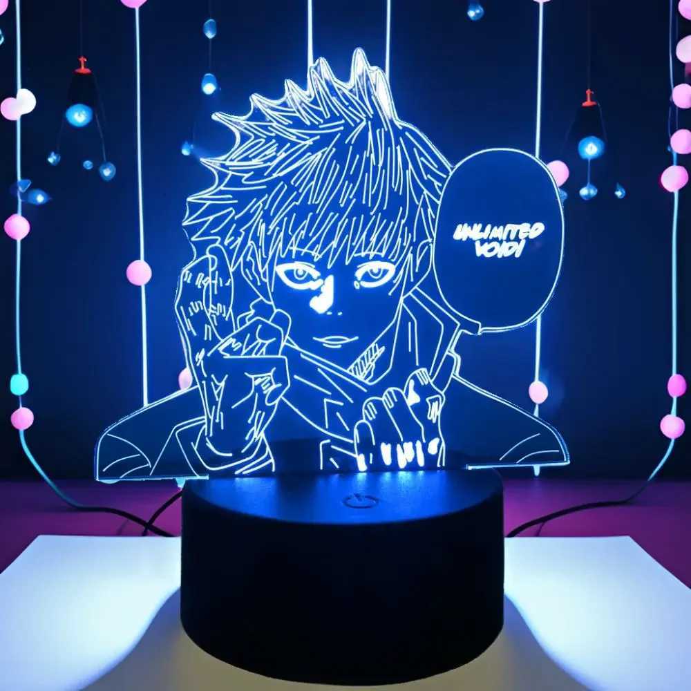 3D Anime Lamp Jujutsu Kaisen Led Night Light RGB Table Lamps Satoru Gojo Action Figure Kids Bedroom Desk Home Decor Friend Gifts M251118