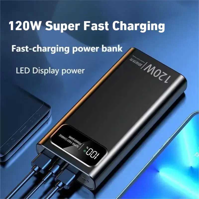200000mAh Power Bank 120W er Fast Charger Large Capacity Mobile Power Portable External Battery for iPhone New C251118