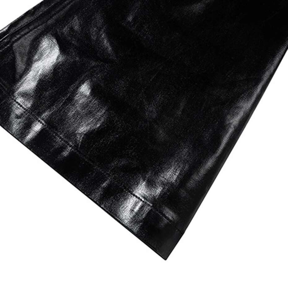 Men Fashion Flared Designer Denim Pants Black Loose Jeans Trousers for Male