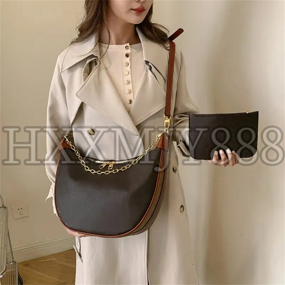Mirror Quality Designer Loop Bag Hobo Half Moon Bags Shoulder High Quality Genuine Leather Luxury Women Crossbody Messenger Purse Handbag With Strap Tote Brown Bags