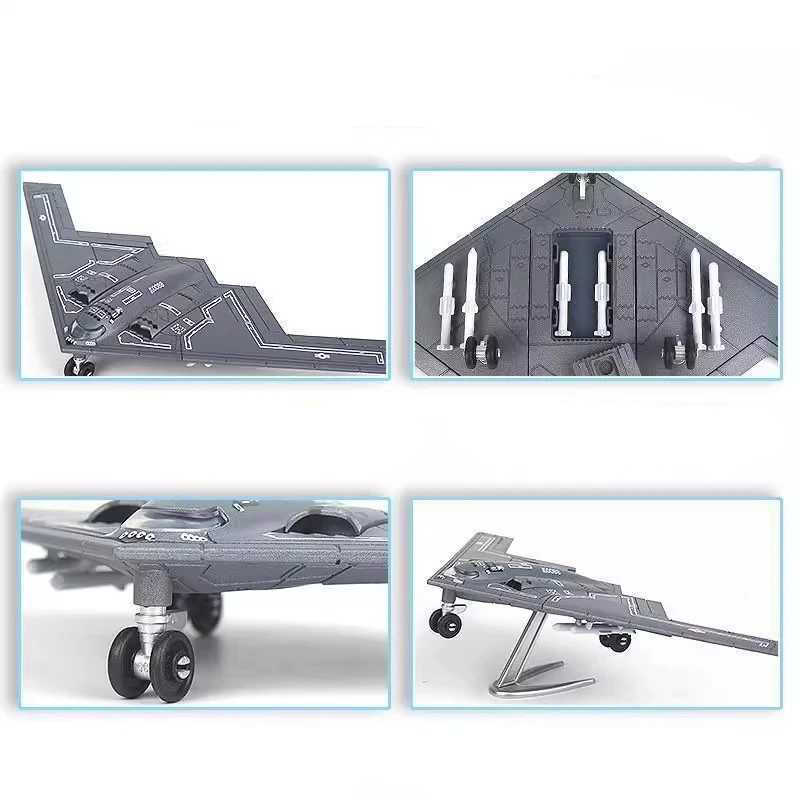 1200 Creative Military Series Building Blocks The B2 Ghost Stealth Bomber Fighter Model Home Decor Toys For Kids Christmas Gift C251118