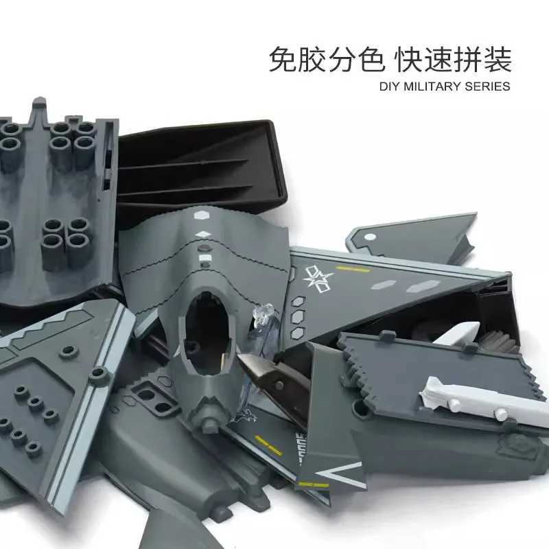 172 Creative Military Series Building Blocks Chinese J35 Stealth Fighter Jet Model Home Decor Toys For Boys Christmas Gifts C251118