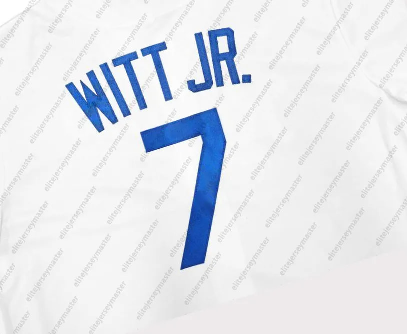 custom 7 Bobby Witt Jr. Baseball Jerseys 16 Bo Jackson 5 George Brett 13 Salvador Perez 17 Nelson Velazquez 9 Vinnie Pasquantino Freddy for fan