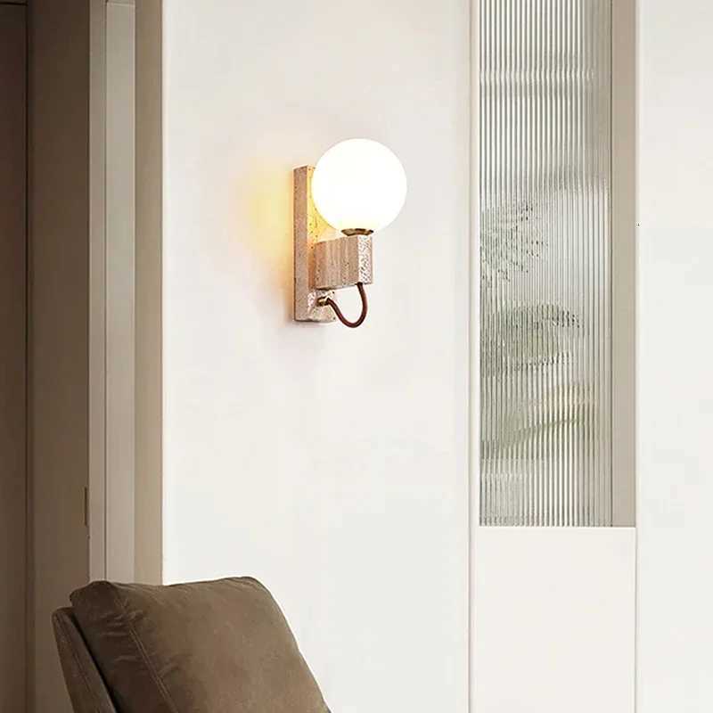 Modern Design New Home Decoration Wall Light Japanese Wabi Sabi Living Room Bedroom Simple Atmosphere LED Sconce Lamp M251118