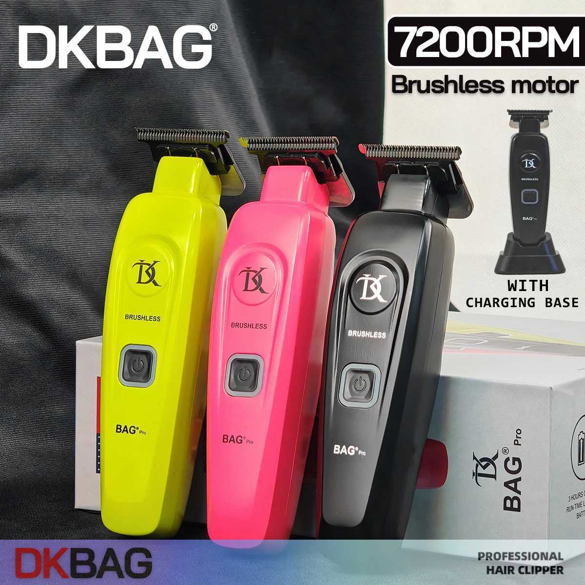 7200RPM Professional Trimmer DLC Full Metal Hairdressing Surface Base Charging Clipper Suitable for Mens Barber Brushless Motor DK-07 X251025