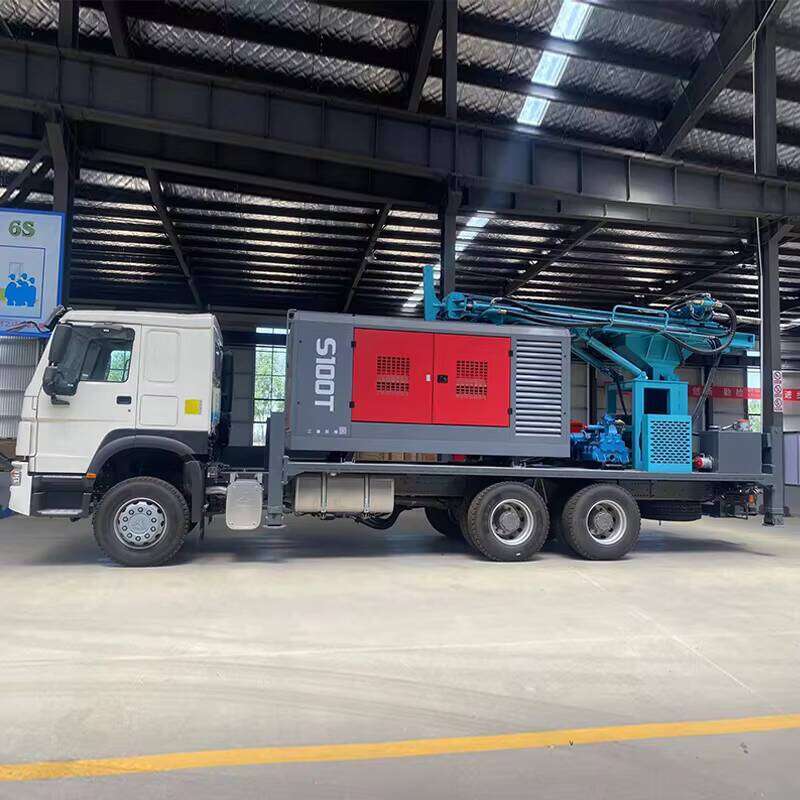 Truck Mounted Water Well Drilling Rig With Mud Pump Hydraulic Bore Hole Deep Water Drilling Machine