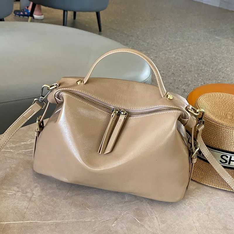 luxury handbags female crossbody bags Vintage Genuine leather women shoulder bag Large capacity soft leather cowhide fashion bagW251118