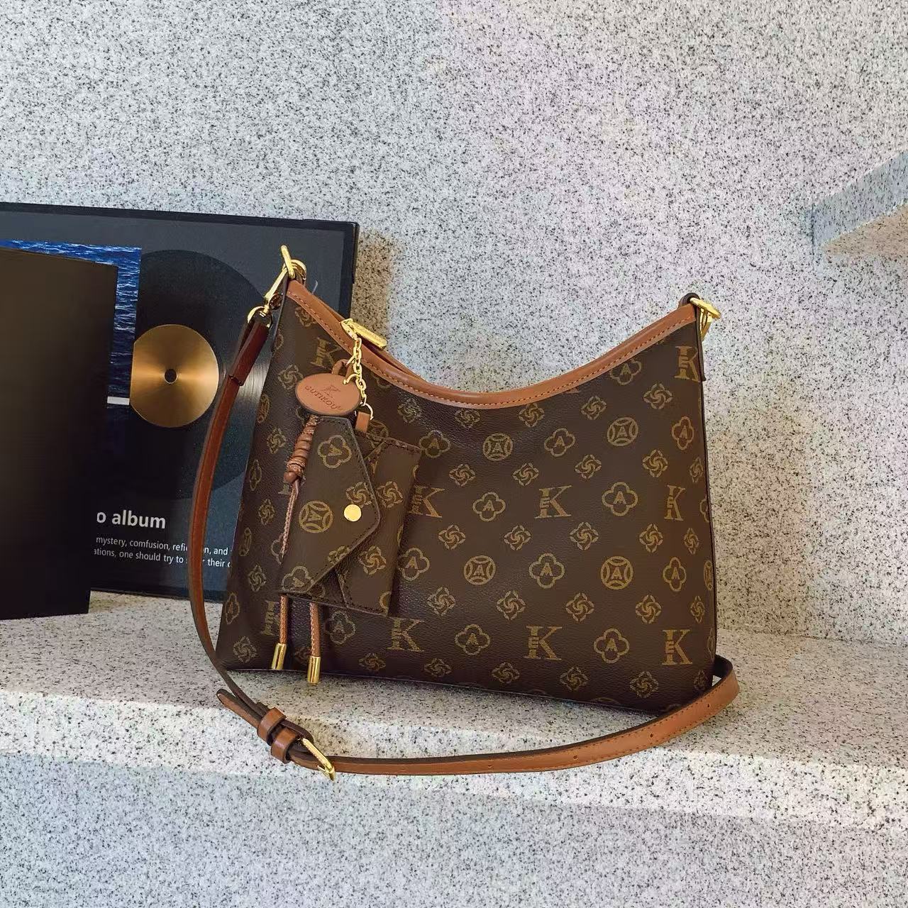 WK Luxurys Shopping Tote 2pcs Set Women Bags Handbag Shoulder Naverfull Louiseity Womens viutonity Composite Lvity Lady Clutch Tote Bag Female Coin Pu