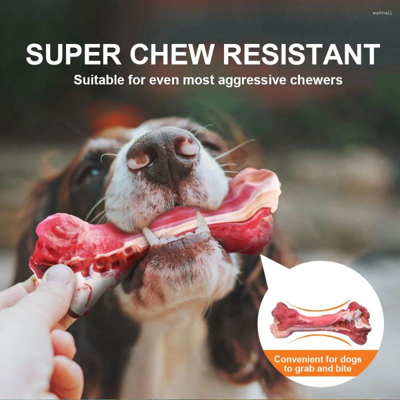 Update Pet Bone Toy Chewing Dog Bite Simulation Rubber Interactive Grinding Teeth