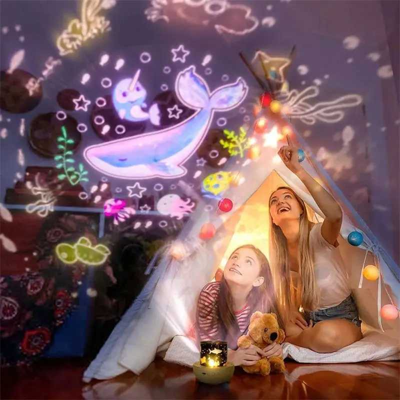 Ocean Night Light Projector Kids Projector for BedroomStars Projector for Ceiling 360 Degree Rotation Kid Night Light for Decor M251118
